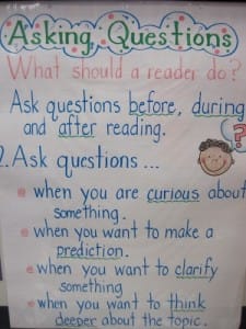 Asking Questions Anchor Chart 2