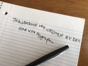 handwriting